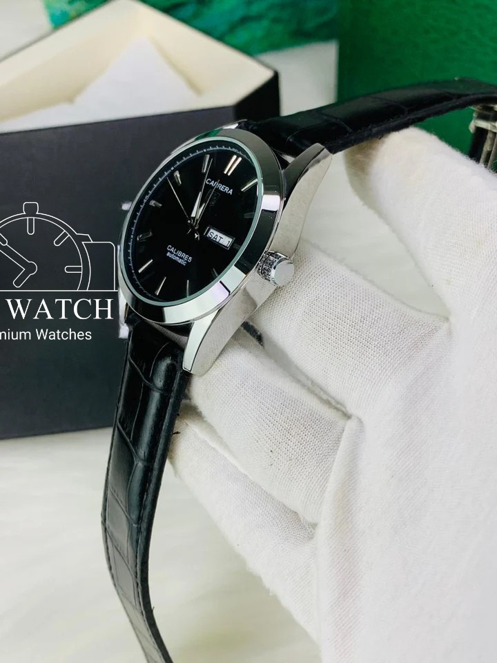 Tag Calibre 5 Watch With Day&Date (Black)