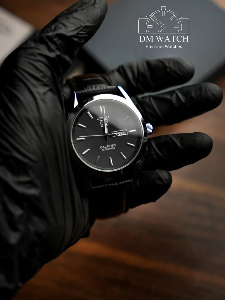 Tag Calibre 5 Watch With Day&Date (Black)