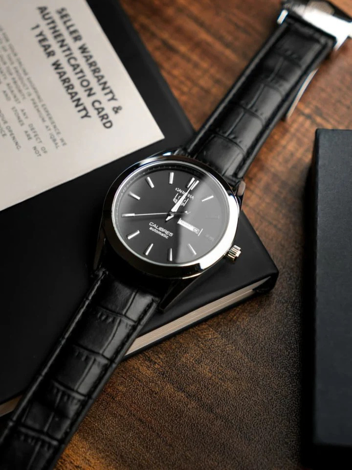 Tag Calibre 5 Watch With Day&Date (Black)