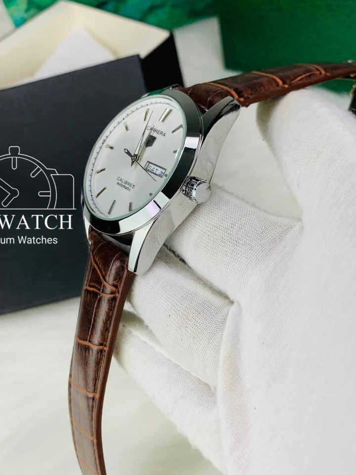 Tag Calibre 5 Watch With Day&Date (Brown)