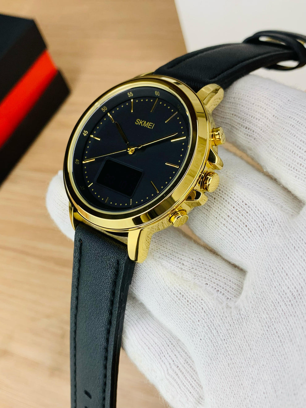 Skmei Dual Time Leather Belts (Best For Daily Wear & Gifts)